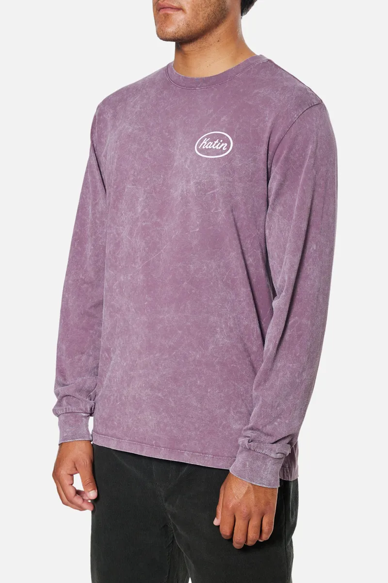 Katin Built Long Sleeve Tee Auralite Sand Wash-1